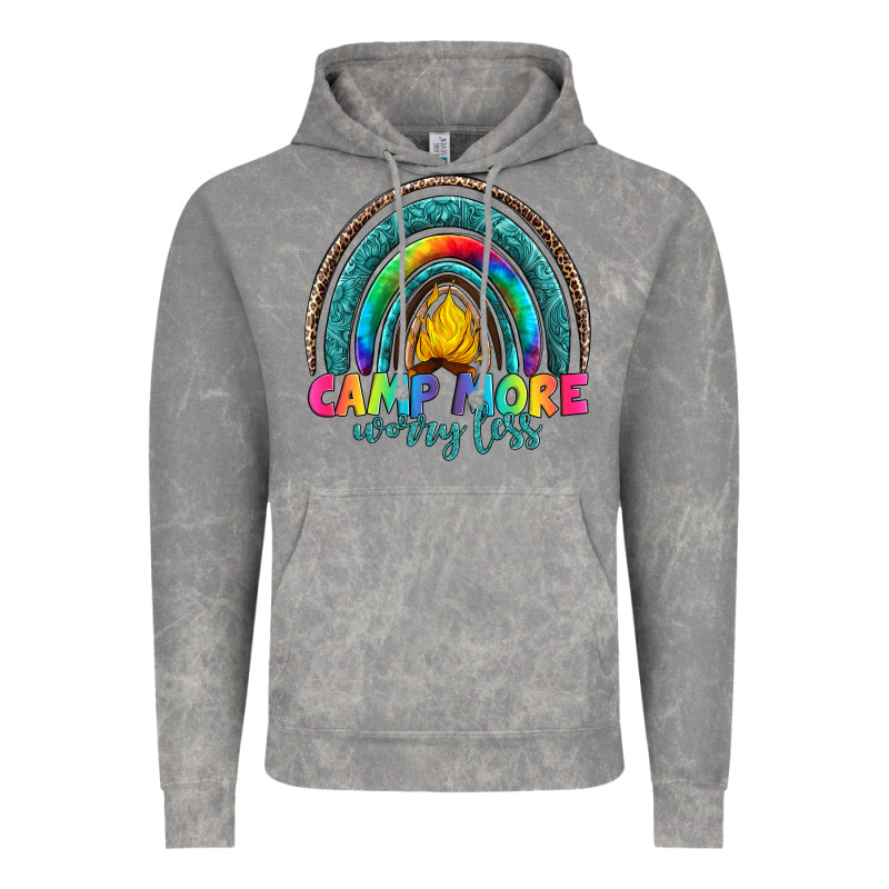Camp More Worry Less Vintage Hoodie by Artiststas | Teevron