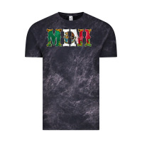 Cloud Black mexican flag mini Vintage Tee - Jasminsmagicworld
