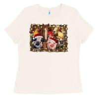 Bone christmas farm animals Ladies Tee - RanaPortraitStore