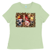 Matcha christmas farm animals Ladies Tee - RanaPortraitStore