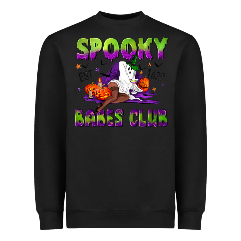 Spooky Babes Club Heavyweight Sweatshirt by NancyCooperArtShop | Teevron