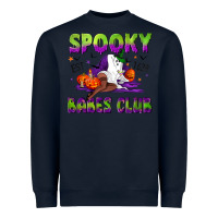 Navy Spooky babes club Heavyweight Sweatshirt - NancyCooperArtShop