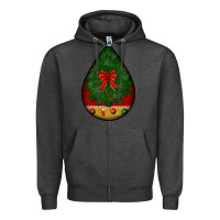 Charcoal Heather christmas teardrop Zipper Hoodie - BundleAndBundleShop