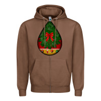 Chestnut christmas teardrop Zipper Hoodie - BundleAndBundleShop