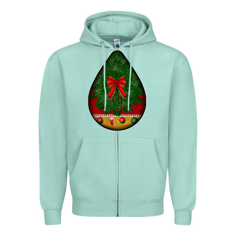 Christmas Teardrop Zipper Hoodie by BundleAndBundleShop | Teevron