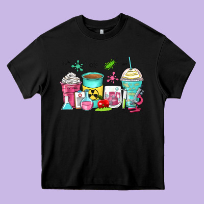 Science Teacher Coffee Cups Heavy Core Tee Designed By Zillion Design Studio