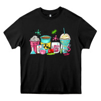 Black science teacher coffee cups Heavy Core Tee - Zillion Design Studio