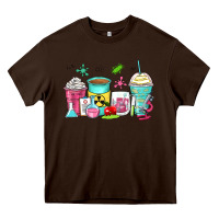 Chocolate Brown science teacher coffee cups Heavy Core Tee - Zillion Design Studio