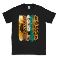Black Leopard Sunflower Brush Strokes Classic Tee - Jasminsmagicworld