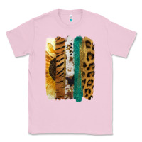 Bubblegum Pink Leopard Sunflower Brush Strokes Classic Tee - Jasminsmagicworld