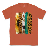Copper Leopard Sunflower Brush Strokes Classic Tee - Jasminsmagicworld