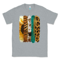 Heather Grey Leopard Sunflower Brush Strokes Classic Tee - Jasminsmagicworld