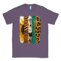 Lavender Leopard Sunflower Brush Strokes Classic Tee - Jasminsmagicworld