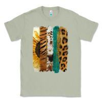 Matcha Leopard Sunflower Brush Strokes Classic Tee - Jasminsmagicworld