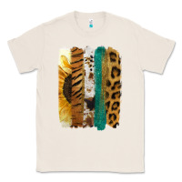 Natural Leopard Sunflower Brush Strokes Classic Tee - Jasminsmagicworld
