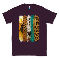 Plum Leopard Sunflower Brush Strokes Classic Tee - Jasminsmagicworld