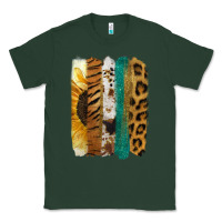 Sports Green Leopard Sunflower Brush Strokes Classic Tee - Jasminsmagicworld