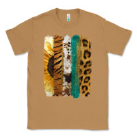 Toasted Coconut Leopard Sunflower Brush Strokes Classic Tee - Jasminsmagicworld
