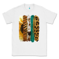 White Leopard Sunflower Brush Strokes Classic Tee - Jasminsmagicworld