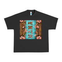 Pigment Black Western Mama Pink Roses Urban Heavy Tee - LillyAllenDesigns