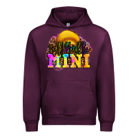 Mauve Wine softball mini Urban Hoodie - OliviaCreatesArt