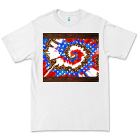 White usa tie dye Premium Tee - AdoDesignShop