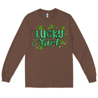Chestnut lucky girl Long Sleeve Tee - MaliasSmallBusiness