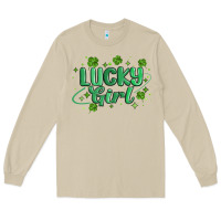Mushroom lucky girl Long Sleeve Tee - MaliasSmallBusiness