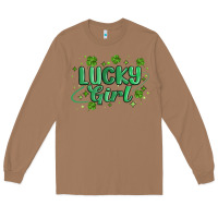 Toasted Coconut lucky girl Long Sleeve Tee - MaliasSmallBusiness