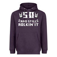 Plum 50 birthday rock whitw Heavyweight Hoodie - Bettercallsaul