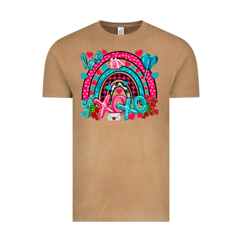 Xo Xo Rainbow Valentine Vintage Tee by NancyCooperArtShop | Teevron