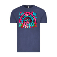 Vintage Denim xo xo rainbow valentine Vintage Tee - NancyCooperArtShop