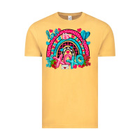 Vintage Mustard xo xo rainbow valentine Vintage Tee - NancyCooperArtShop