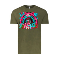 Vintage Olive xo xo rainbow valentine Vintage Tee - NancyCooperArtShop