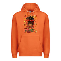 Carrot one merry nana christmas afro messy bun Premium Hoodie - texasbilliewilder