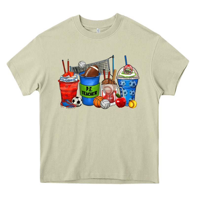 P.e. Teacher Coffee Cups Heavy Core Tee by Zillion Design Studio | Teevron