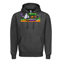 Charcoal Heather creep it real libbey glass Zipper Hoodie - BundleAndBundleShop