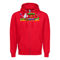 Red creep it real libbey glass Zipper Hoodie - BundleAndBundleShop