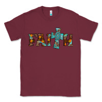 Burgundy faith thanksgiving cross Classic Tee - AdoDesignShop