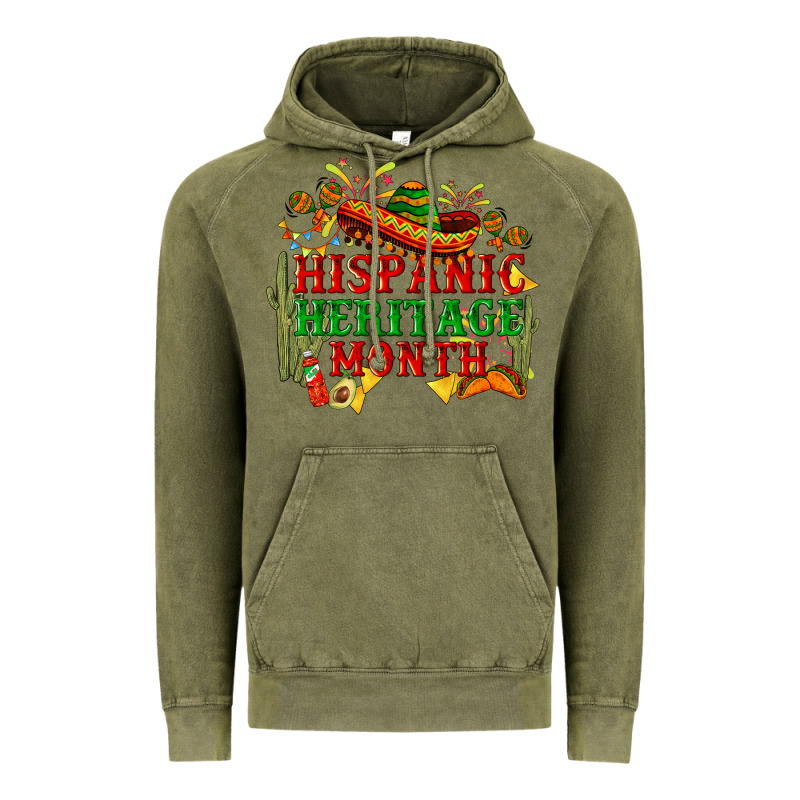 National Hispanic Heritage Month Vintage Hoodie by BundleAndBundleShop | Teevron