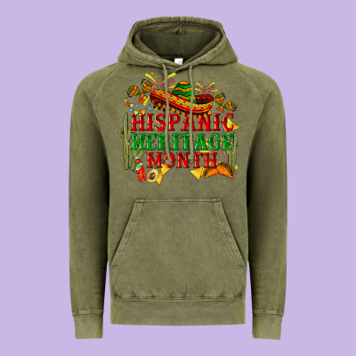 National Hispanic Heritage Month Vintage Hoodie Designed By Bundleandbundleshop