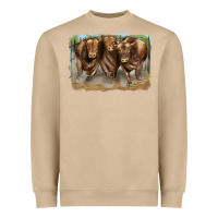 Mushroom 3 red angus bulls Heavyweight Sweatshirt - LillyAllenDesigns