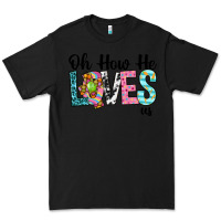 Black Oh how he loves us Premium Tee - Neo Western