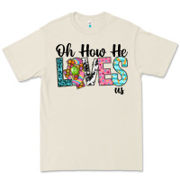 Bone Oh how he loves us Premium Tee - Neo Western