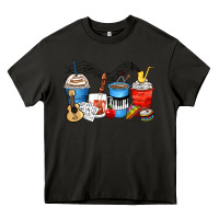 Asphalt music teacher coffee cups Heavy Core Tee - Zillion Design Studio