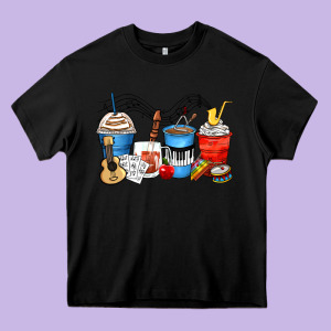 Music Teacher Coffee Cups Heavy Core Tee Designed By Zillion Design Studio