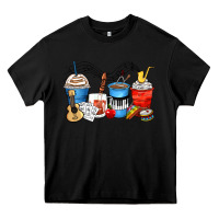 Black music teacher coffee cups Heavy Core Tee - Zillion Design Studio