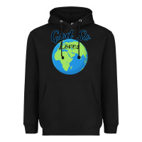 Black God So Loves Heavyweight Hoodie - Bettercallsaul