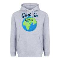 Heather Grey God So Loves Heavyweight Hoodie - Bettercallsaul