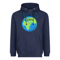 Navy God So Loves Heavyweight Hoodie - Bettercallsaul